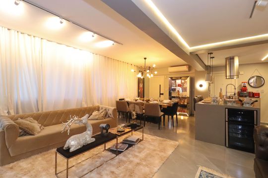 Compra apartamento em Cerqueira César com 3 quartos. — Sala/Cozinha