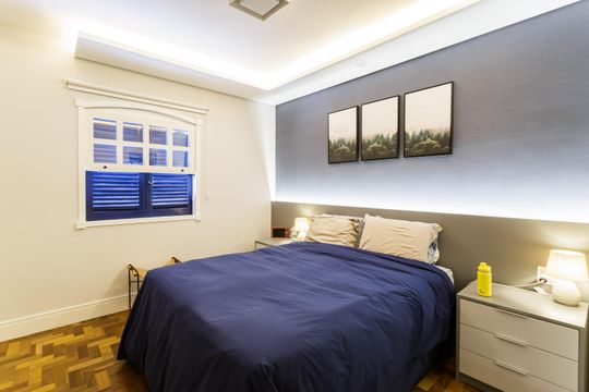 Compra apartamento mobiliado no Itaim Bibi, 2 quartos. — Quarto Suíte