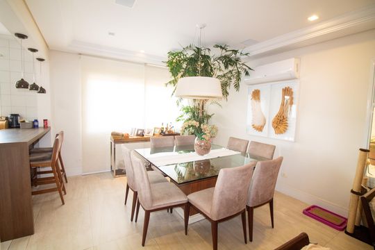 Venda de casa em condomínio no Brooklin com 4 quartos, quintal e varanda gourmet. — Sala de Jantar