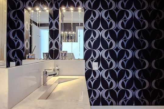 Comprar apartamento mobiliado na Lapa: 4 quartos, 3 suítes. — Lavabo