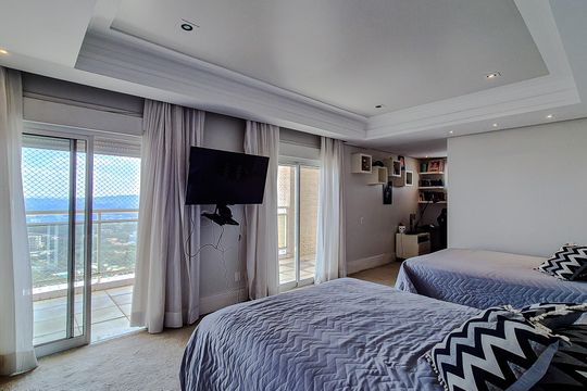 Comprar apartamento mobiliado na Lapa: 4 quartos, 3 suítes. — Quarto 2 - Suíte
