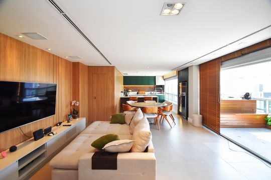 Comprar apartamento mobiliado em Pinheiros com 3 quartos, varanda e piscina no condomínio. — foto 1