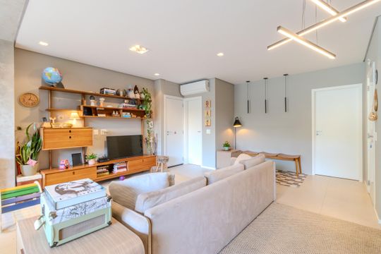 Comprar apartamento mobiliado com 3 quartos. — foto 1
