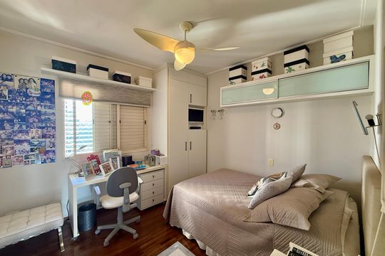 Venda de apartamento mobiliado no Brooklin com 4 quartos, 2 suítes, academia, piscina, garden e closet. — Quarto 2