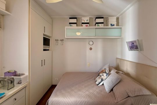 Venda de apartamento mobiliado no Brooklin com 4 quartos, 2 suítes, academia, piscina, garden e closet. — Quarto 2