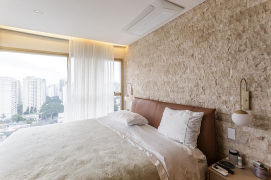 Apartamento mobiliado em Indianópolis com 3 quartos e varanda gourmet, ideal para comprar. — Suíte 3