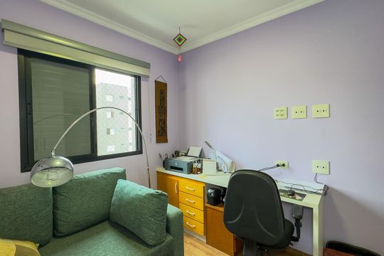 Apartamento no Brooklin Novo com varanda, 3 quartos e academia. Ideal para comprar. — Quarto 3