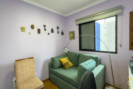 Apartamento no Brooklin Novo com varanda, 3 quartos e academia. Ideal para comprar. — Quarto 3