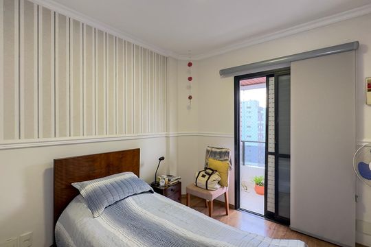 Apartamento no Brooklin Novo com varanda, 3 quartos e academia. Ideal para comprar. — Quarto 2