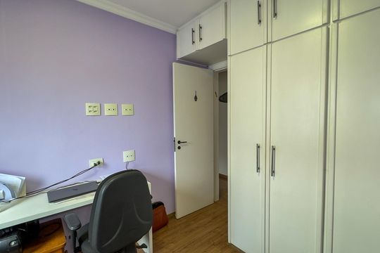 Apartamento no Brooklin Novo com varanda, 3 quartos e academia. Ideal para comprar. — Quarto 3