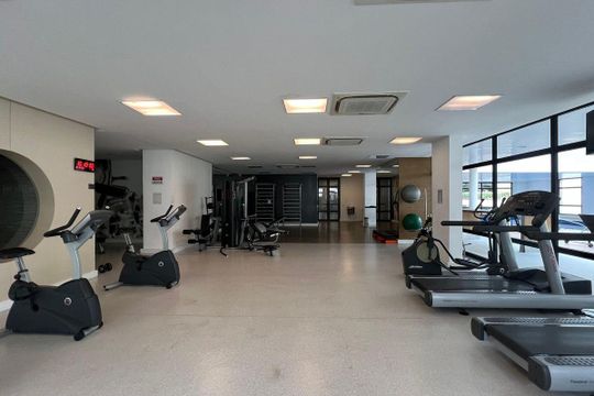 Apartamento para compra, 2 quartos, 1 suíte, closet, mobiliado. — Área Comum - Academia