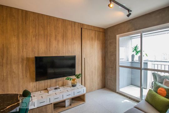 Compra apartamento mobiliado na Vila Clementino com 2 quartos, varanda gourmet e piscina no condomínio. — foto 4