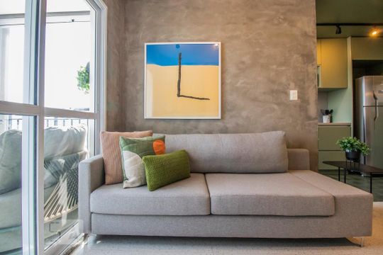 Compra apartamento mobiliado na Vila Clementino com 2 quartos, varanda gourmet e piscina no condomínio. — foto 3