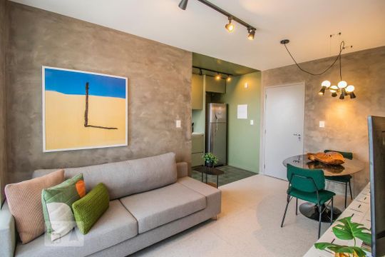 Compra apartamento mobiliado na Vila Clementino com 2 quartos, varanda gourmet e piscina no condomínio. — foto 2