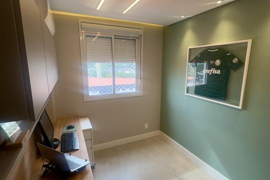 Comprar apartamento na Lapa, 3 quartos, 1 suíte, academia, mobiliado. — Quarto