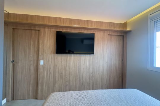 Comprar apartamento na Lapa, 3 quartos, 1 suíte, academia, mobiliado. — Quarto