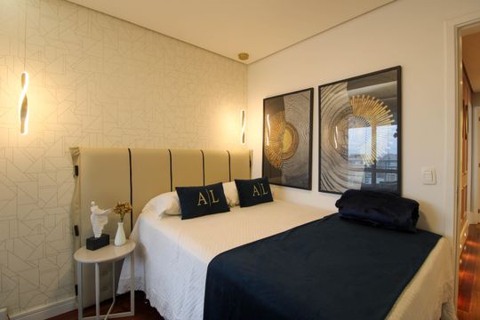 Apartamento mobiliado para comprar em Vila Andrade, 4 suítes, varanda, piscina, academia e churrasqueira. — Suíte 4