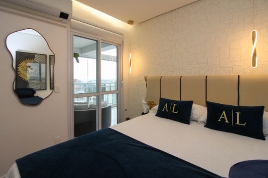 Apartamento mobiliado para comprar em Vila Andrade, 4 suítes, varanda, piscina, academia e churrasqueira. — Suíte 4