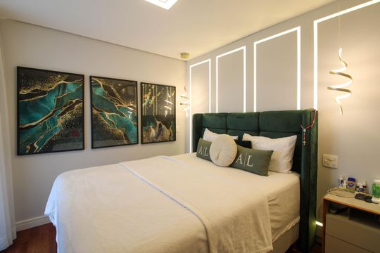 Apartamento mobiliado para comprar em Vila Andrade, 4 suítes, varanda, piscina, academia e churrasqueira. — Suíte 3