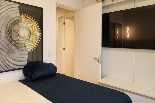 Apartamento mobiliado para comprar em Vila Andrade, 4 suítes, varanda, piscina, academia e churrasqueira. — Suíte 4
