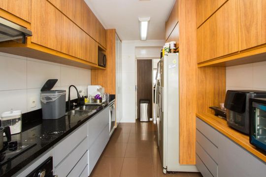 Apartamento no Brooklin para comprar: 3 quartos, varanda, mobiliado. Churrasqueira no condomínio. — foto 33