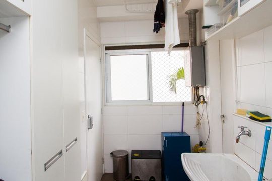 Apartamento no Brooklin para comprar: 3 quartos, varanda, mobiliado. Churrasqueira no condomínio. — foto 36