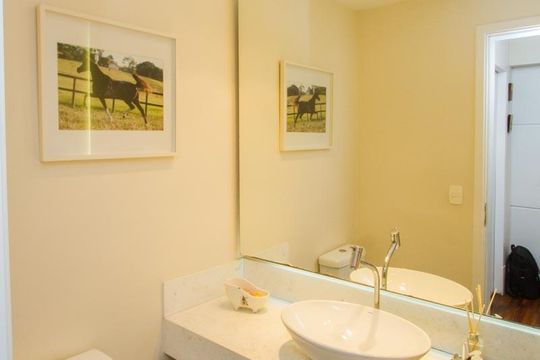 Apartamento no Brooklin para comprar: 3 quartos, varanda, mobiliado. Churrasqueira no condomínio. — foto 8