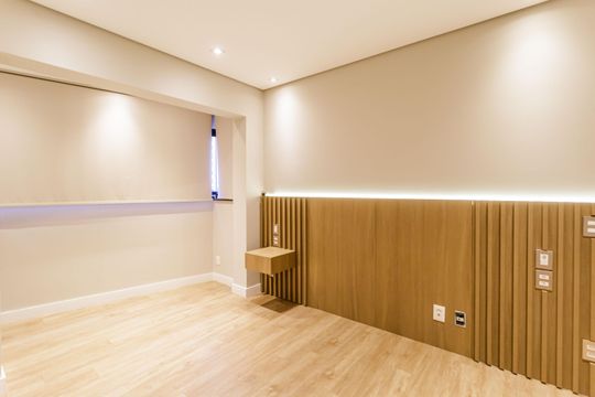 Comprar apartamento na Vila Olímpia com 2 quartos, 1 suíte e piscina no condomínio. — Quarto Suíte