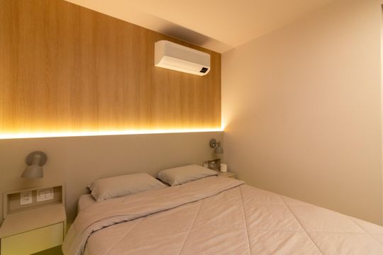 Comprar apartamento mobiliado com 3 quartos, 1 suíte. — Suíte