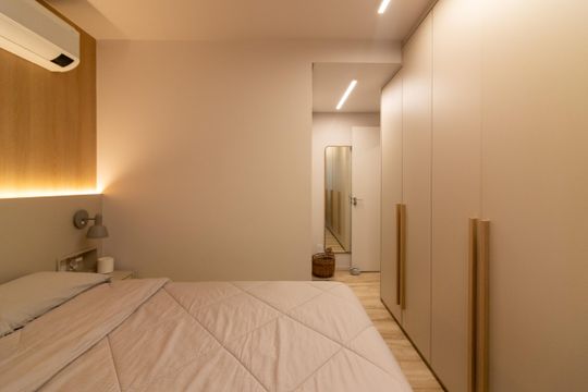 Comprar apartamento mobiliado com 3 quartos, 1 suíte. — Suíte