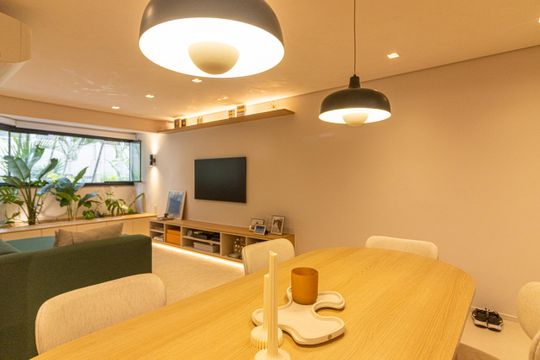 Comprar apartamento mobiliado com 3 quartos, 1 suíte. — Sala