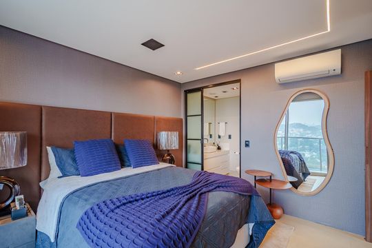 Comprar apartamento mobiliado com 1 quarto e permite animais de estimação. — Suíte