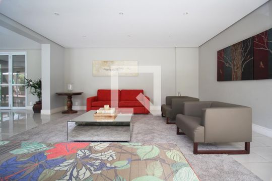 Comprar apartamento mobiliado na Vila Olímpia com 2 quartos, quintal e varanda. — Hall