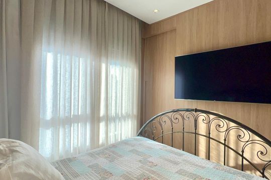 Comprar apartamento em Sumarezinho com 2 quartos, 1 suíte, varanda e academia no condomínio. — Quarto