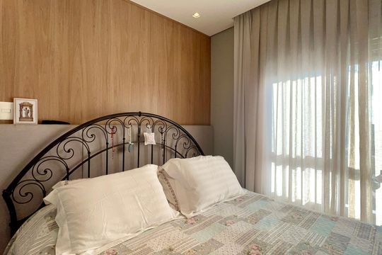 Comprar apartamento em Sumarezinho com 2 quartos, 1 suíte, varanda e academia no condomínio. — Quarto