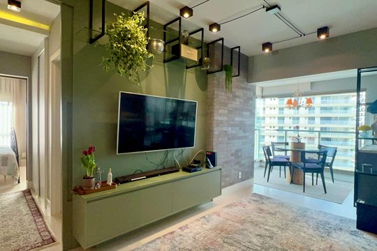 Comprar apartamento em Sumarezinho com 2 quartos, 1 suíte, varanda e academia no condomínio. — Sala de TV