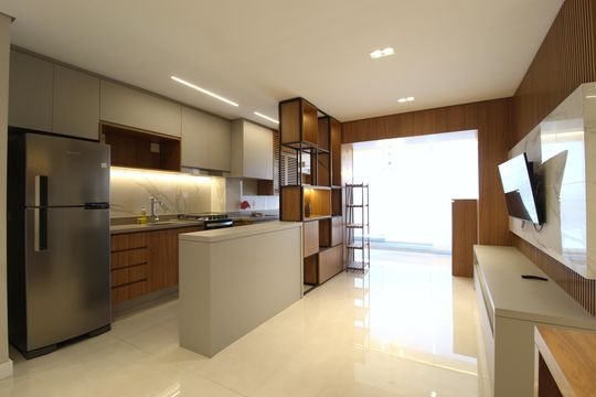 Venda de apartamento mobiliado com 2 quartos, 1 suíte, piscina e academia no condomínio. — foto 1