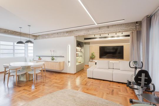Apartamento no Jardim America com 2 quartos, 1 suíte e closet. Oportunidades de compra imperdíveis! — Sala