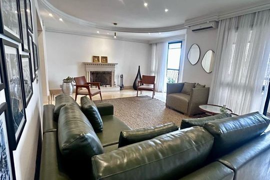 Apartamento mobiliado com 4 quartos no Jardim Paulista, varanda gourmet e churrasqueira, para comprar. — foto 2