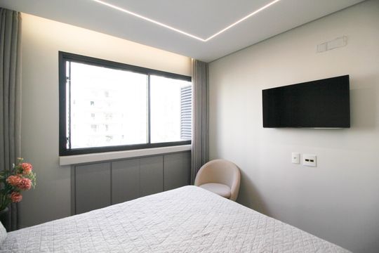 Apartamento com 3 quartos, piscina e academia no condomínio, ideal para comprar. — Quarto 1