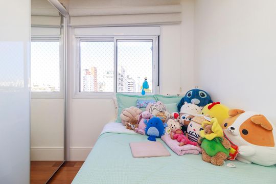 Venda de apartamento em Campo Belo, 2 quartos, varanda, closet, piscina, academia e churrasqueira. — Suíte 2