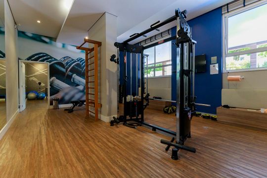 Venda de apartamento em Campo Belo, 2 quartos, varanda, closet, piscina, academia e churrasqueira. — Academia