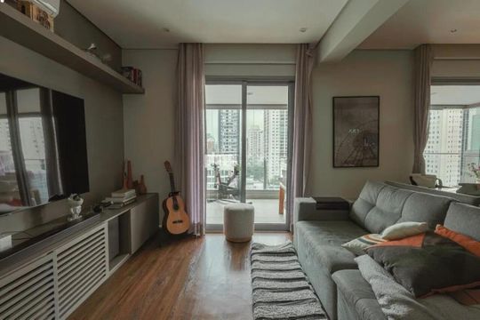 Comprar apartamento na Vila Nova Conceição com varanda gourmet, 2 suítes e piscina no condomínio. — foto 1