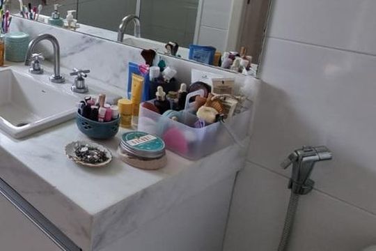 Apartamento mobiliado com 3 quartos na Vila Cordeiro, perfeito para comprar. — Banheiro 1