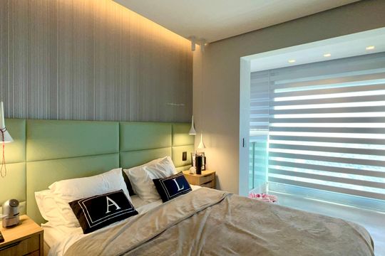 Apartamento mobiliado para comprar, 3 suítes, churrasqueira e varanda. — Suíte 3