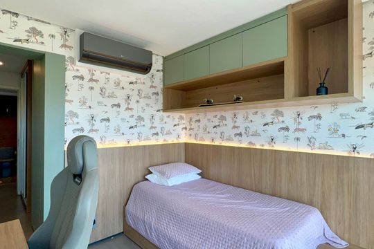 Apartamento mobiliado para comprar, 3 suítes, churrasqueira e varanda. — Suíte 1