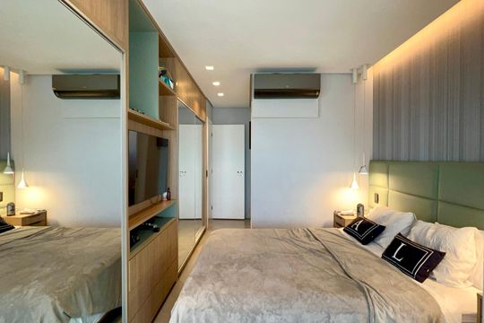 Apartamento mobiliado para comprar, 3 suítes, churrasqueira e varanda. — Suíte 3