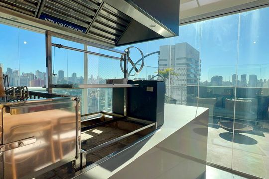 Apartamento mobiliado para comprar, 3 suítes, churrasqueira e varanda. — Varanda Gourmet