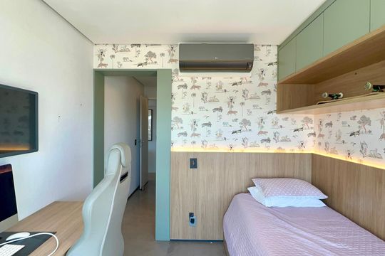 Apartamento mobiliado para comprar, 3 suítes, churrasqueira e varanda. — Suíte 1