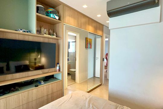 Apartamento mobiliado para comprar, 3 suítes, churrasqueira e varanda. — Suíte 3
